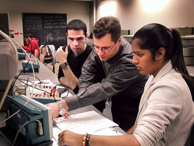 From Left to right:Daniel Katsman, Prof.Dennis D. Giannacopoulos and Liz-Mary Kattackal